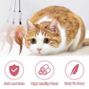 PietyPet Interactive Cat Toy, Hanging Cat Toys for Indoor, cat Door Toy Replacements with Bell Kitten Toys for Indoor Cats Kitten