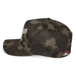 Pintail Duck Throwback Camo Trucker Hat 5-Panel Rope Cap Waterfowl Hat, ComfortSnap Snapback