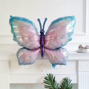 Butterfly Balloon Garland Arch Kit 148pcs Pastel Pink and Purple Balloons with Fairy Wings Butterfly Foil Balloon for Butterfly Wedding Bridal Shower Birthday Decorations