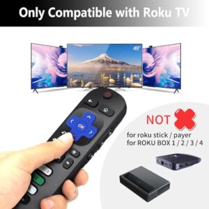 New Remote Control for Roku TV,Compatible TCL Roku/Hisense Roku/Onn Roku/Sharp Roku/Element Roku/Westinghouse Roku/Philips Roku/Insignia Roku/Jvc Roku/RCA Smart TVs 【2Pack 】