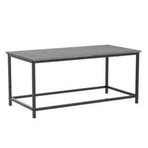 SAYGOER Coffee Table Simple Modern Coffee Tables Open Design Rectangular Minimalist Center Table for Living Room Home Office, Easy Assembly, 39.37x19.69 x17.72, Gray Black