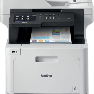 Brother MFC-L8900CDW Wireless All-in-One Color Laser Printer for Office - 4-in-1 Print Copy Scan Fax - 5" Touchscreen LCD Display, 33 ppm, 70-Sheet ADF, 2400 x 600 dpi, Duplex Printing