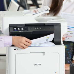 Brother MFC-L8900CDW Wireless All-in-One Color Laser Printer for Office - 4-in-1 Print Copy Scan Fax - 5" Touchscreen LCD Display, 33 ppm, 70-Sheet ADF, 2400 x 600 dpi, Duplex Printing