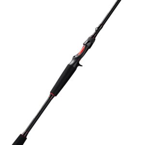 Piscifun Torrent Baitcaster Rod, Portable 2 Piece Casting Rod, Durable Lightweight Sensitive Baitcasting Fishing Rod (6'6" MH-F)