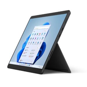 Microsoft Surface Pro 8 Tablet, Intel Evo i7-1185G7, 16GB RAM, 256GB SSD, Intel UHD Graphics, 13" Touchscreen Display, Windows 10 Pro Laptop Computer, Graphite, EC8-00013 (Renewed)