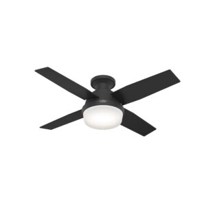 Hunter Fan Company 52390 Dempsey Ceiling Fan, 44 Inches, Matte Black