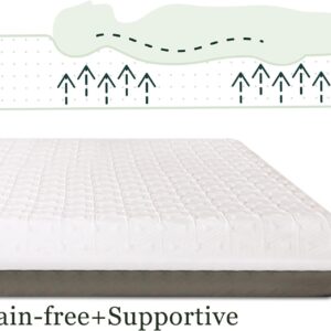 Queen Size Mattress, 8 inch Sleep Gel Memory Foam Mattress, Medium Firm Feel Mattress Bed in a Box for Cooler Sleep Supportive & Pressure Relief, Ergonomic Mattress, CertiPUR-US Certified (Queen)