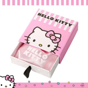 Hello Kitty Sanrio Womens Initial Bracelet 6.5" + 1"- Official License 18k Flash Plated Cubic Zirconia Letter K Bracelet