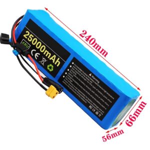 NALMAXO 48V 25AH 18650 13S3P High Power 1000W Electric Bike Battery E-Bike Battery 48V 25ah Lithium Battery with 30A BMS with Charger