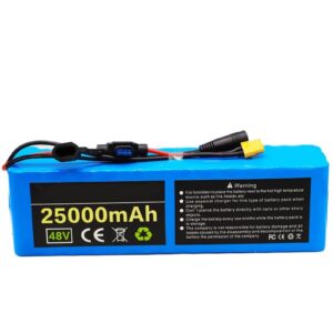 nalmaxo 48v 25ah 18650 13s3p high power 1000w electric bike battery e-bike battery 48v 25ah lithium battery with 30a bms with charger