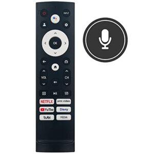 ERF3N90H Voice Command Remote Control Replacement compatible with Hisense Smart QLED TV 2022 Model 43A65H 50A65H 55A65H 55U7G 65A65H 65U65H 75A65H 75U7G 75U8H 43A6H 50A6H 43A68H 50A68H 50U6H 55A68H