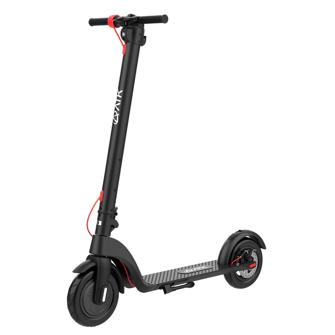 ATK H7 Adults Electric Scooter 16 Mph Speed 350W Powered Motor Commuting Electric Scooter - Foldable with Battery Power - 8.5'' solid front Tire - Up to 16 Miles Range - Water resistance