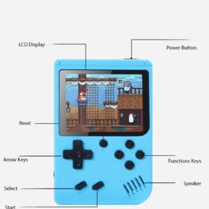 Handheld Game Console with Classical Retro Single and Multiplayer Games, 3.0 Inch Gameboy Kids Screen Portable Retro Video Game Console Support TV Connection (400 Games)