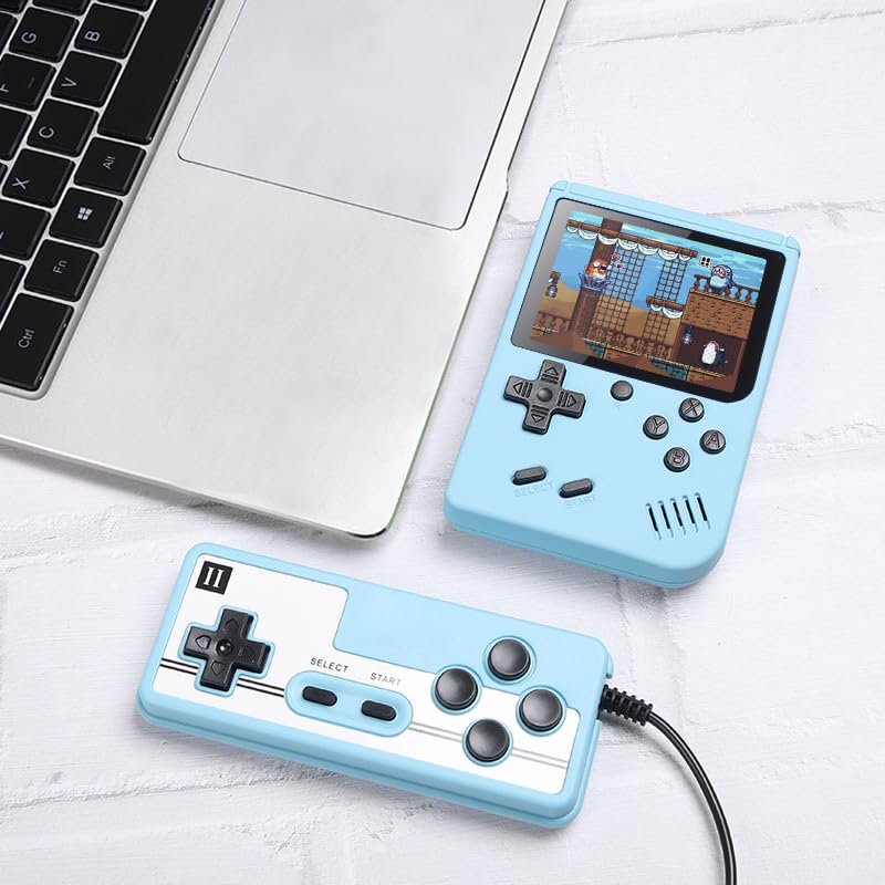 Handheld Game Console with Classical Retro Single and Multiplayer Games, 3.0 Inch Gameboy Kids Screen Portable Retro Video Game Console Support TV Connection (400 Games)