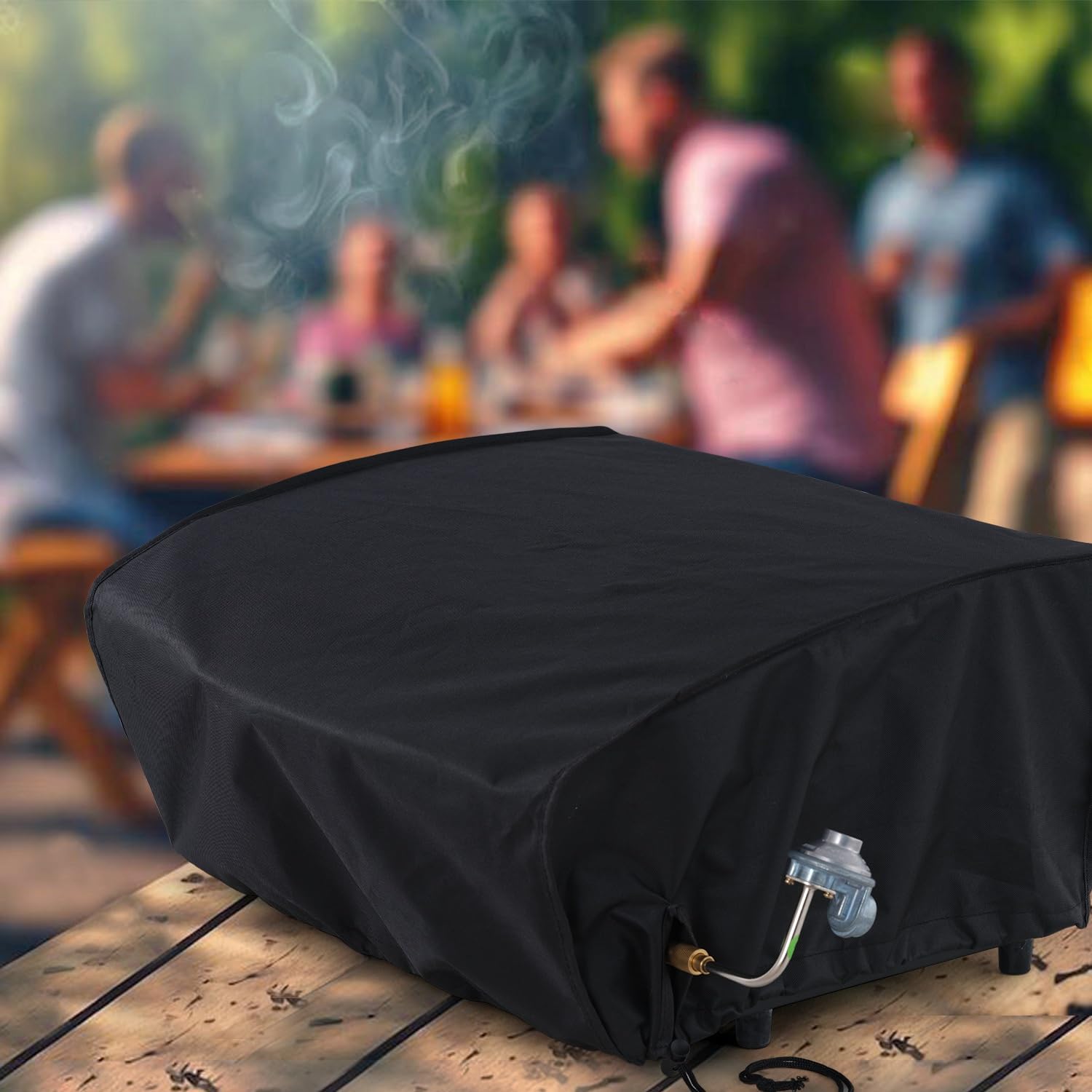 Grill Cover for Blackstone 22" 1813,， 22inch Tabletop Griddle with Hood and Also fit for Coleman Roadtrip LX,LXX, LXE, 285 Camping Grills and Smoke Hollow 205 Grill,600D Heavy Duty Cover - Heighten