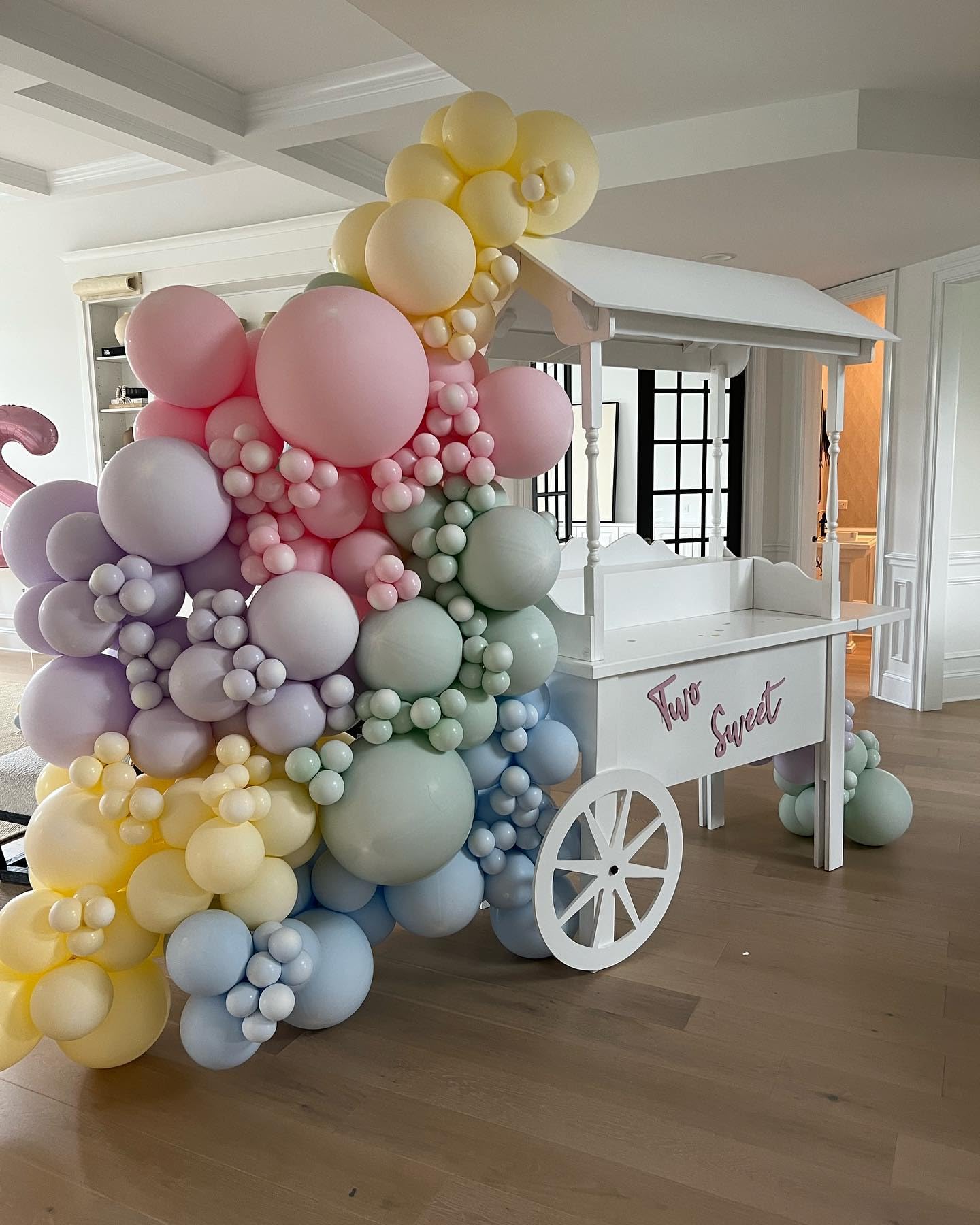 Bonropin Rainbow Pastel Balloon Arch kit with Assorted Color Balloons Garland Pastel Party Balloons Pastel Blue Pink Green Yellow Purple Balloons for Baby Shower Wedding Birthday Party Supplies