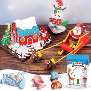 ifergoo Modeling Clay, 24/36 Colors Air Dry Clay Best Gift for Kids, Super Light Magic Clay with Sculpting Tools and Project, No-Sticky and Non-Toxic (White Color)