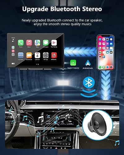 9-Inch Wireless Car Stereo with Carplay, Backup Camera, GPS Navigation, Android Auto - by LAMTTO