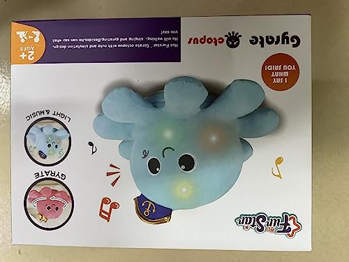 Baby Infant Crawling Walking Toys,MOJINO Tummy Time Plush Octopus Toy Gifts 3 4 5 6 7 8 11 12 Babies Walker Boy Girl 3-6 6-12 Learning 9-12 12-18 Toddler 36 Months Old Music Development Birthday Gift