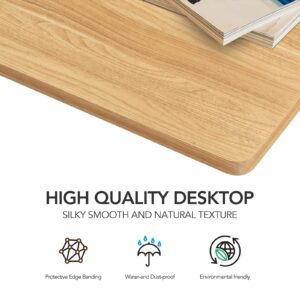 SANODESK Whole-Piece Particle Board Table Top for Standing Desk and Home Office Desk DIY, 40x24x1 Inch Maple Desk Top