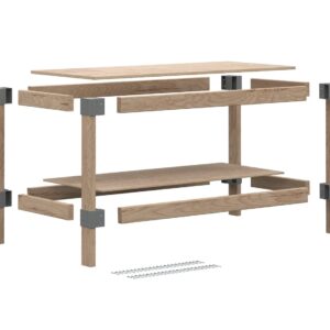 Heavyweight 2' x 4' Do-It-Yourself Workbench Kit,Gray