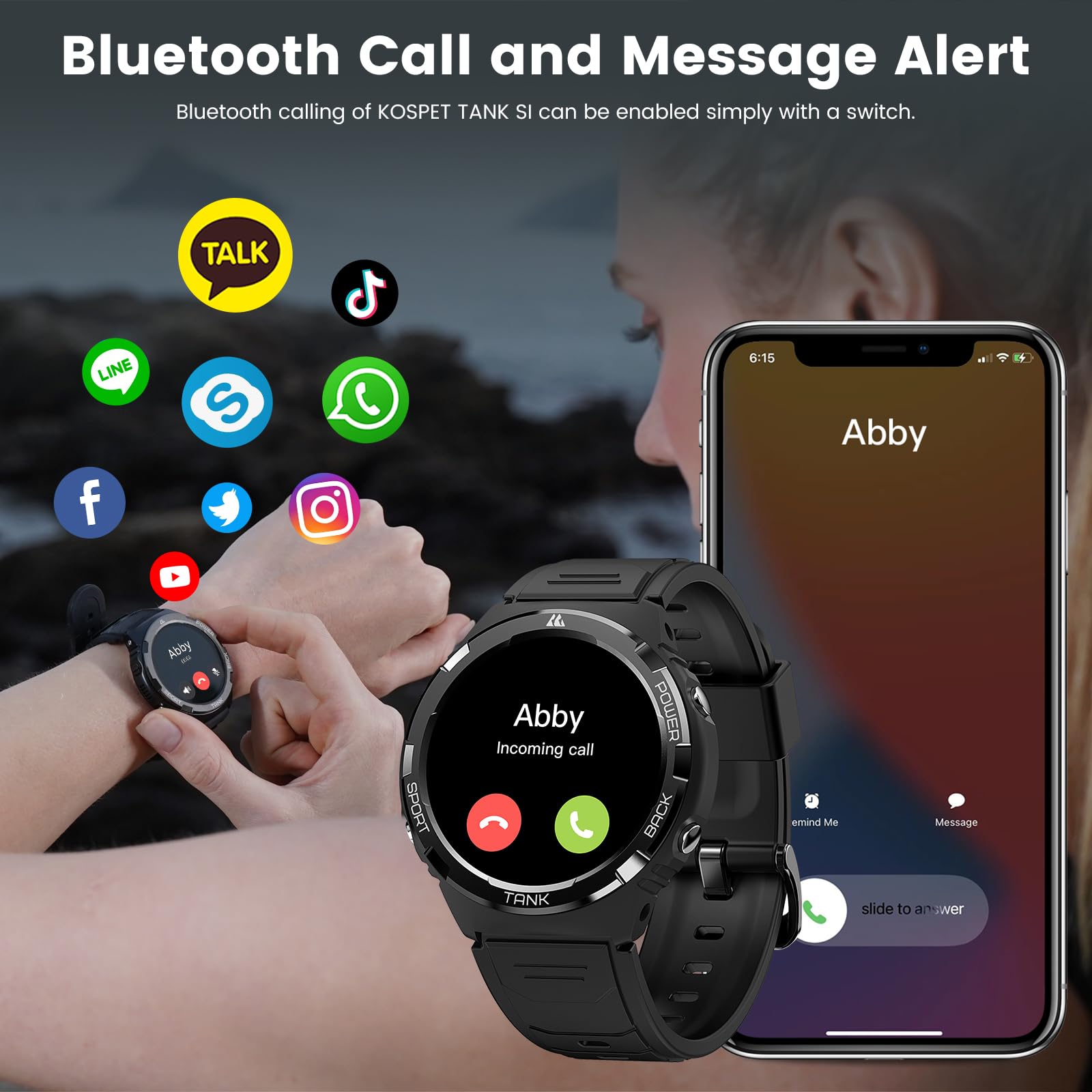 KOSPET Smart Watch for Women, 50M Waterproof, 50 Days Extra-Long Battery, Fitness Watch with Answer/Make Call, AI Voice Assistant, 1.3" AMOLED Display, 70 Sports Modes, 24H Sleep/Hear Rate Monitoring