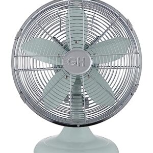 Good Housekeeping All-Metal 12" Retro Table Fan, Breezewave