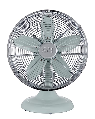 Good Housekeeping All-Metal 12" Retro Table Fan, Breezewave