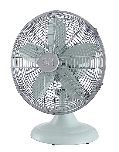 Good Housekeeping All-Metal 12" Retro Table Fan, Breezewave