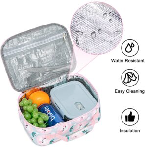 Kids Girls Boys Lunch Bag Insulated Lunch Box for school Lunch Cooler Organizer School Kids Lunch Tote Bag