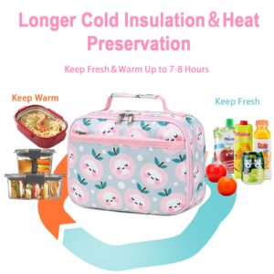 Kids Girls Boys Lunch Bag Insulated Lunch Box for school Lunch Cooler Organizer School Kids Lunch Tote Bag