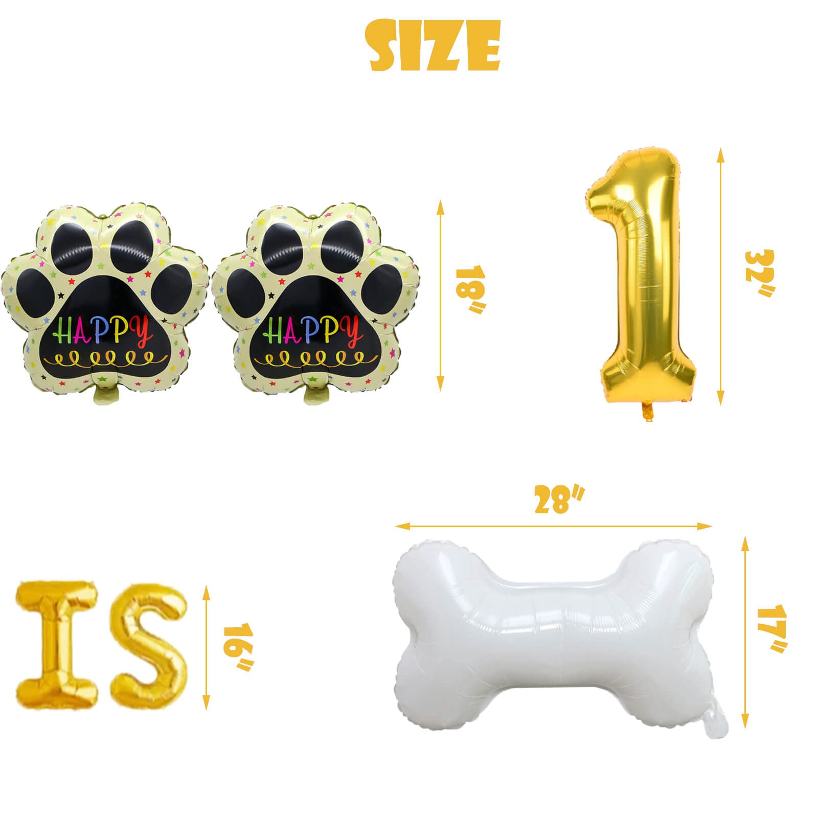 Vetwo 112pcs Dog 1st Birthday Decorations Some Pawty Is 1 Balloons Garlands Arch Kit for Let's Pawty/Dog Paw/Bone Shaped/Pet Puppy/Pet Adoption/Dog Themed First Birthday Party Supplies Decorations