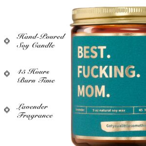 Mom Birthday Gifts | Funny Lavender Candle for Mom | Unique Gifts for Mom from Daughter, Son, Children | Fun Gift Idea for Mom's Birthday, New Mom | Cute Present from Kids for Cool Moms