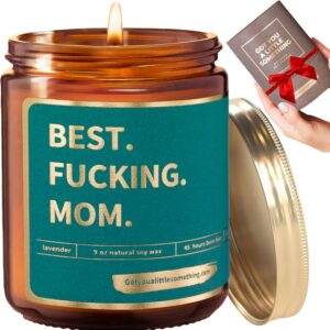 Mom Birthday Gifts | Funny Lavender Candle for Mom | Unique Gifts for Mom from Daughter, Son, Children | Fun Gift Idea for Mom's Birthday, New Mom | Cute Present from Kids for Cool Moms