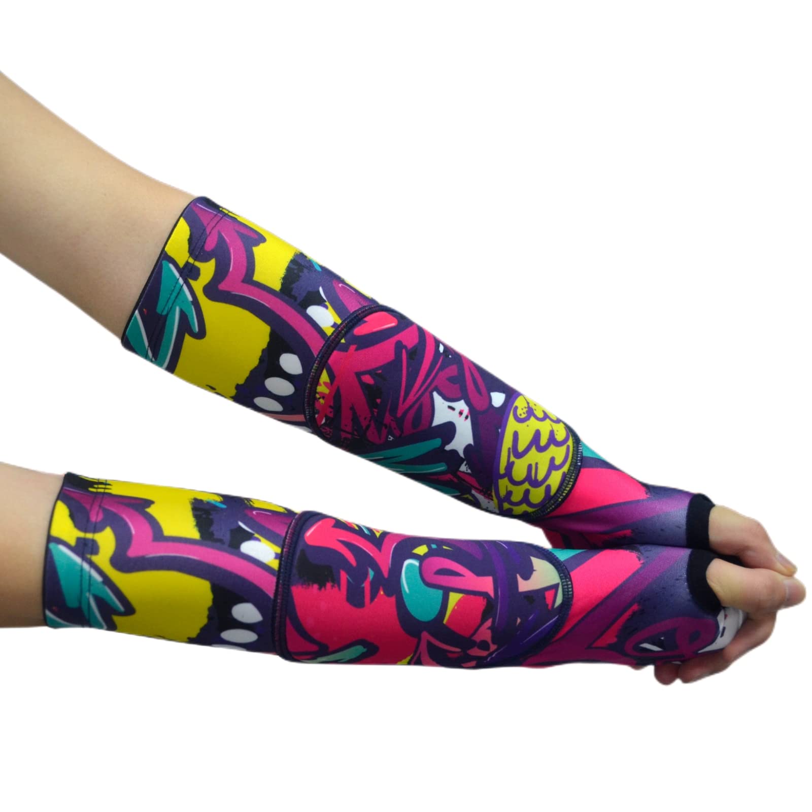 Topeter Youth Volleyball Sleeves for Girls and Boys Pass Hitting Forearm Sleeves with Protection Pads and Thumb Hole 1 Pair (Pink YM)