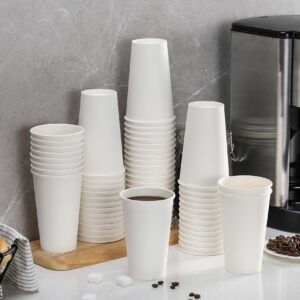 AOZITA 50 Pack 16 oz Coffee Cups, Paper Cups, Disposable Hot/Cold Beverage Drinking Cup for Water, Juice, Coffee, Tea