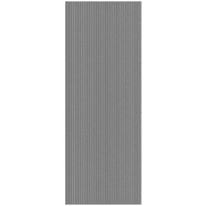 Sweet Home Stores Solid Design Non-Slip Rubberback 2x4 Indoor/Outdoor Area Rug for Entryway, Kitchen, Living Room, Garage, Patio, 2' x 4', Gray