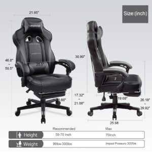 LUCKRACER DF-F59-GRAY Gaming Chair, Grey