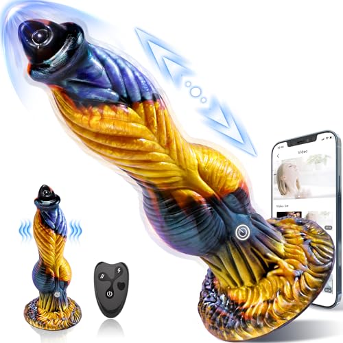 Thrusting Dildo Sex Toys Vibrator - 10.2" 4IN1 Huge Thick Dildos Anal Toys, Monster Big Dildo Upgraded App Remote Control Multi-Modes, Suction Cup Fantasy Dildo Adult Sex Toys & Games for Men Women