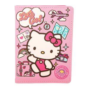 hello kitty passport holder official license, cute passport holder and passport cover, sanrio gifts