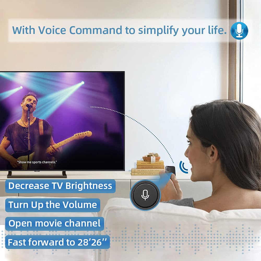 BN59-01312A Smart TV Voice Remote, for Samsung TV Remote, Compatible with All Samsung Series, Smart Curved Frame, QLED LED LCD 8K 4K TVs