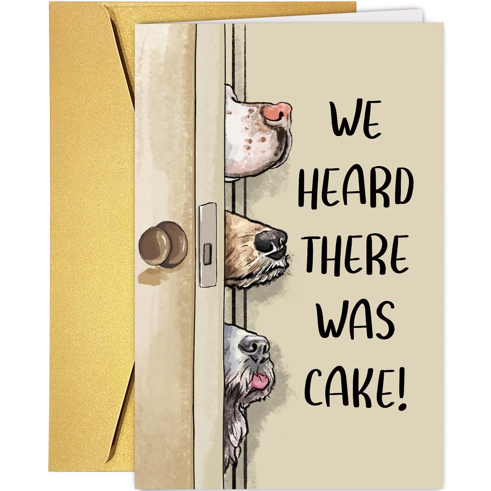 Funny Birthday Card from Dog, Cute Dog Birthday Card, Happy Birthday Card for Dog Dad Mom, Humorous Birthday Card for Him Her