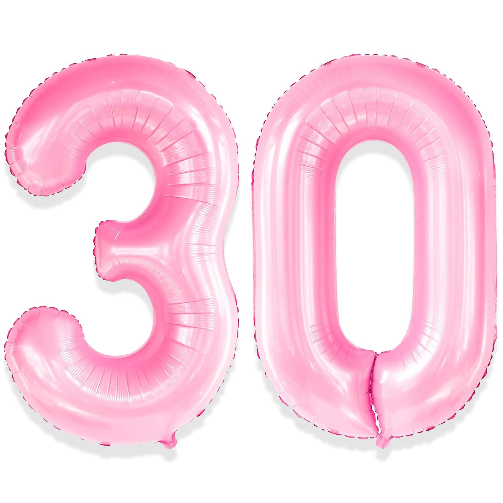 30 Balloon Numbers, 32 Inch Number Helium Balloon, 30th Birthday Balloons for Women Birthday Party Theme Party Celebration Decoration (Pink)