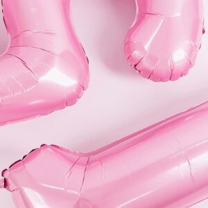 30 Balloon Numbers, 32 Inch Number Helium Balloon, 30th Birthday Balloons for Women Birthday Party Theme Party Celebration Decoration (Pink)