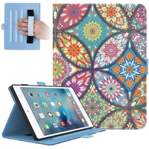 Dteck Case for iPad Mini 5/4/3/2/1 7.9" - Smart Folio Leather Case with [Auto Sleep Wake/Adjustable Viewing Stand Angle] Shockproof Protective Cover for iPad Mini 5th/4th Generation (Stained Glass)