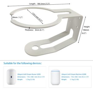 Custom Wall Mount Bracket for UniFi Dream Machine and UniFi Dream Router, ensuring Safety and Stability - 1 pcs