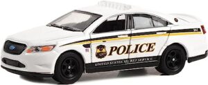 2015 police interceptor white united states secret service police washington dc hot pursuit special edition 1/64 diecast model car by greenlight 43015d