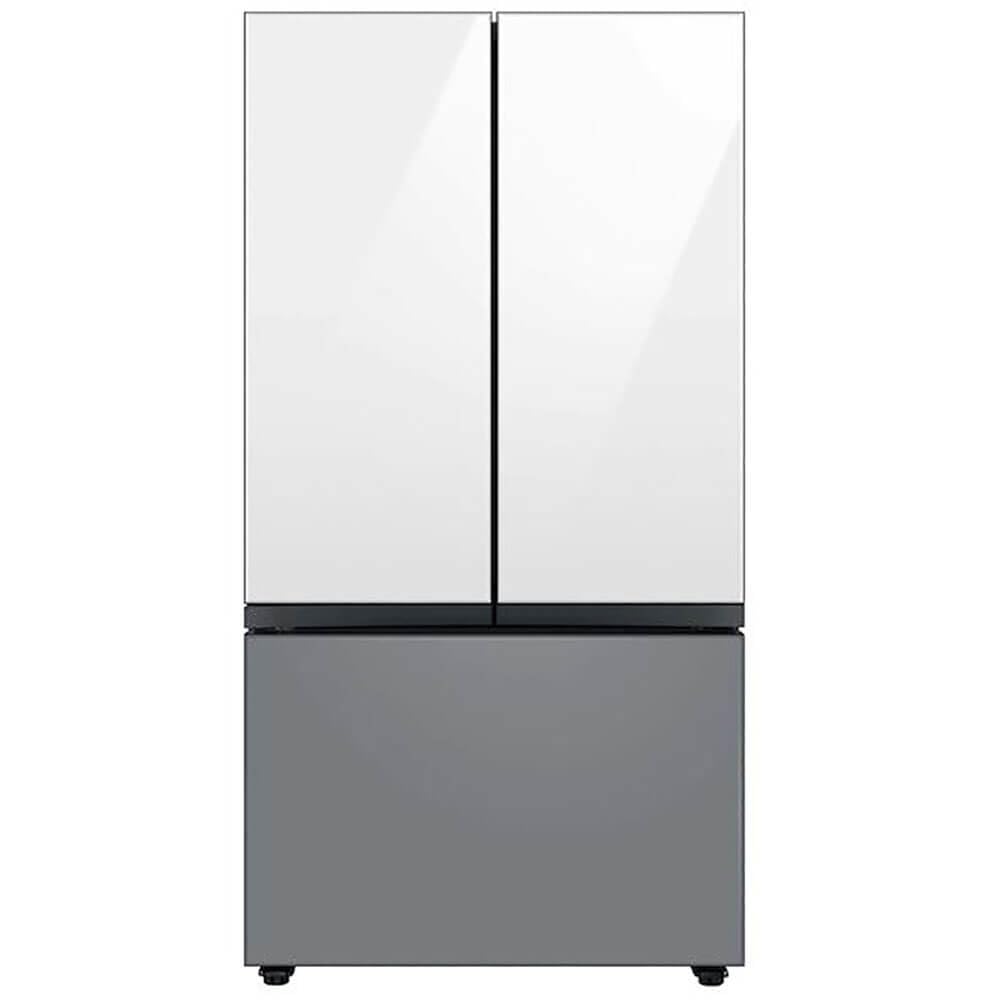 Samsung Bespoke 3-Door French Door Refrigerator Panel - Bottom Panel - Matte Grey Glass