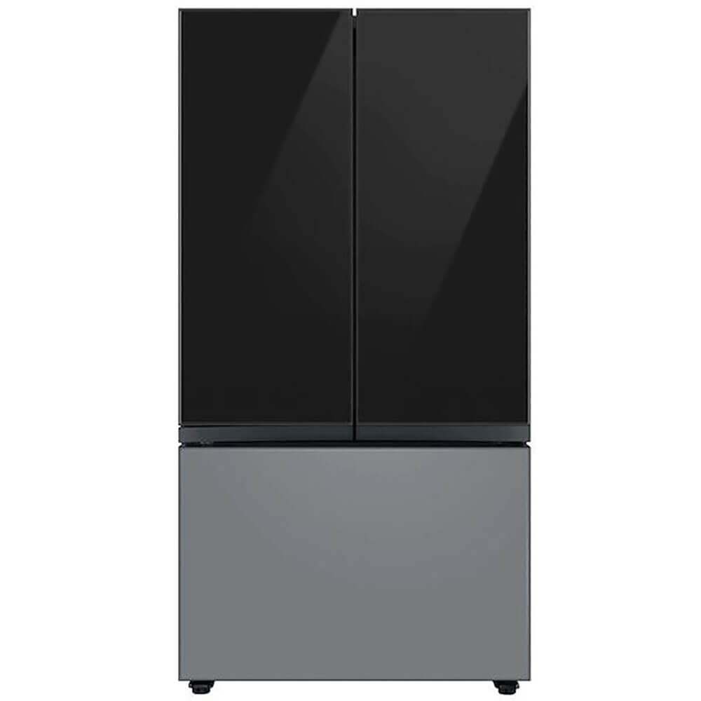 Samsung Bespoke 3-Door French Door Refrigerator Panel - Bottom Panel - Matte Grey Glass