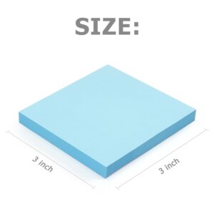 Sticky Notes 3x3 inch Bright Colors Self-Stick Pads 8 Pads/Pack 85 Sheets/Pad Total 680 Sheets